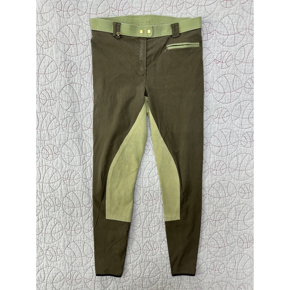 Golden Dress Riding Breeches‎ Olive Green Full Seat Schoeller / Women's 28R